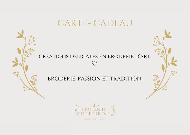 Carte-Cadeau. Les Broderies de Perrine
