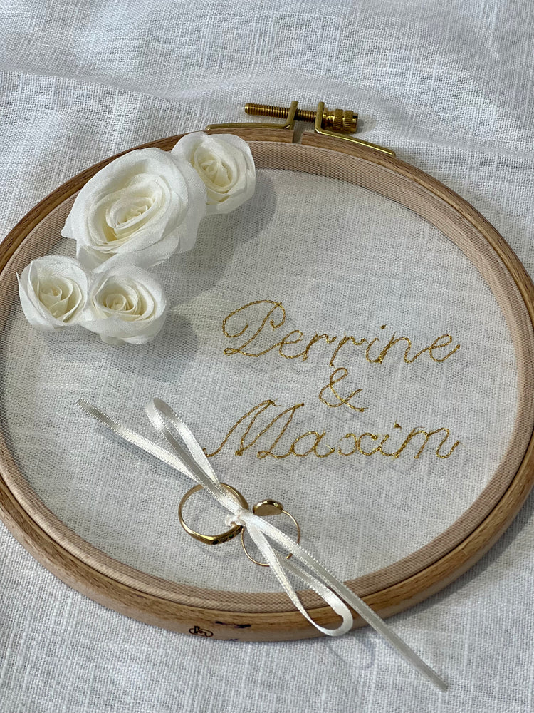 Porte alliances brodé personnalisable