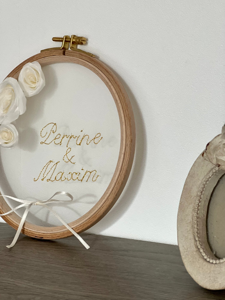 Porte alliances brodé personnalisable