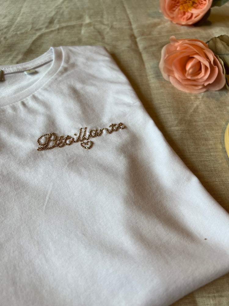 Tee-shirt broderie perlée