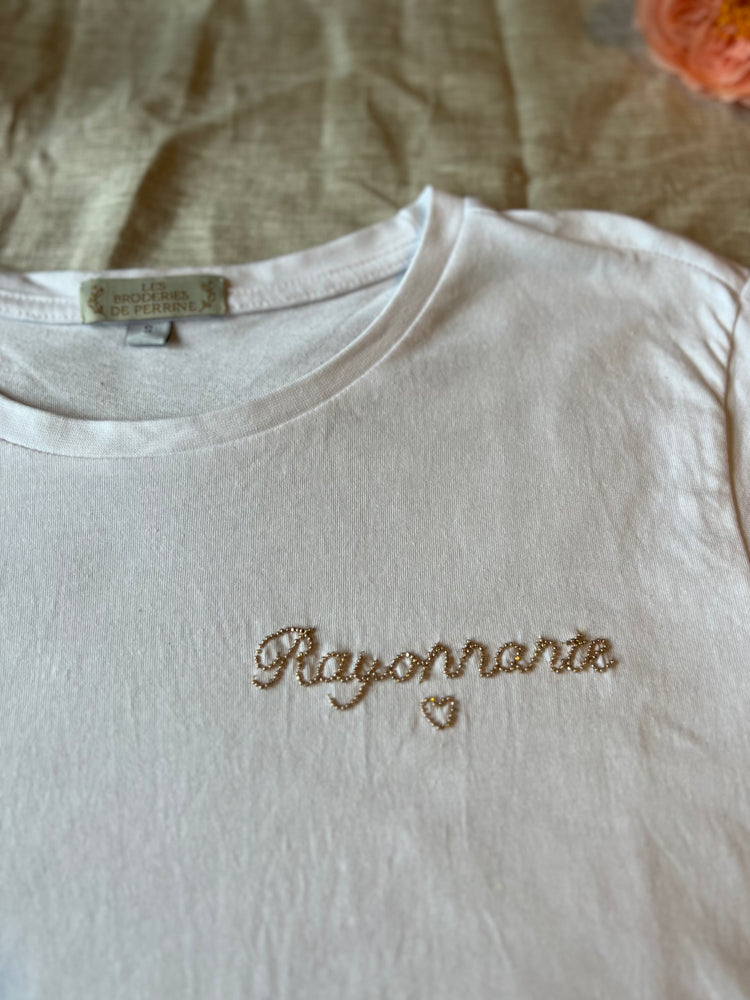 Tee-shirt broderie perlée