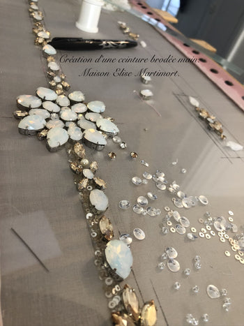 ceinture brodée main