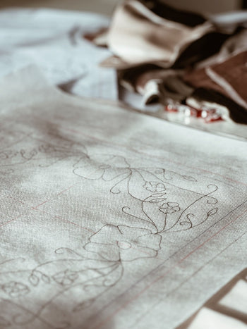 tissu broderie d'art